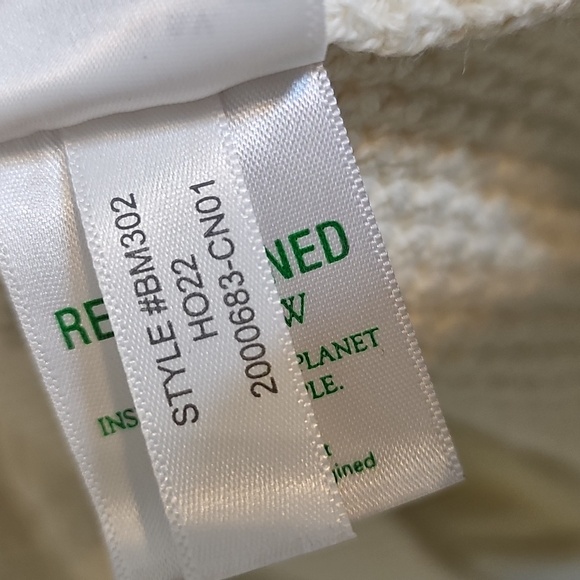 J.crew Medium Women's Cream Cotton Cable Knit Sweater - Picture 8 of 10